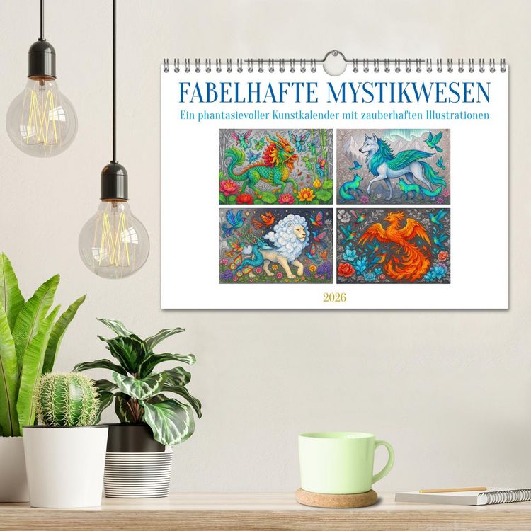 Produktbild: Fabelhafte Mystikwesen (Wandkalender 2026 DIN A4 quer), CALVENDO Monatskalender