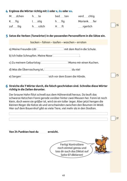 Produktbild: &Uuml;bungsheft mit Tests in Deutsch 3. Klasse