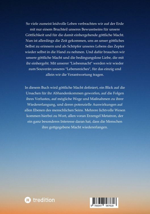 Produktbild: Die Wiedererlangung unserer g&ouml;ttlichen Macht
