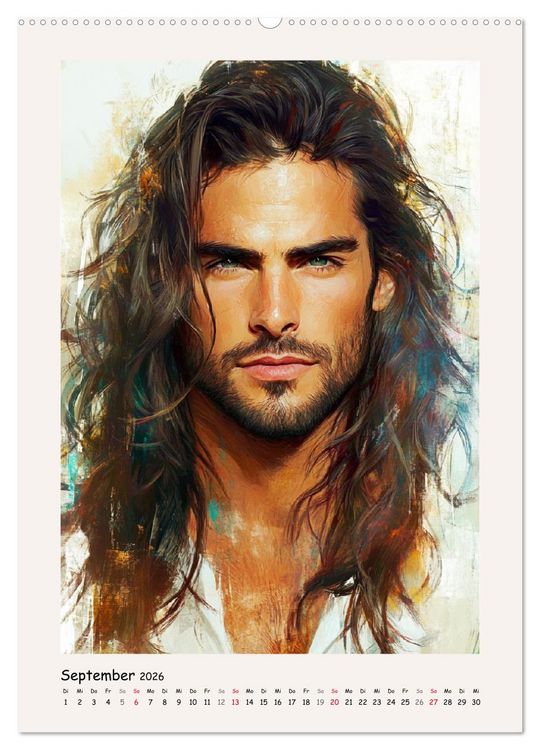 Produktbild: M&auml;nnerportraits. Gesichter der modernen Kunst (Wandkalender 2026 DIN A2 hoch), CALVENDO Monatskalender