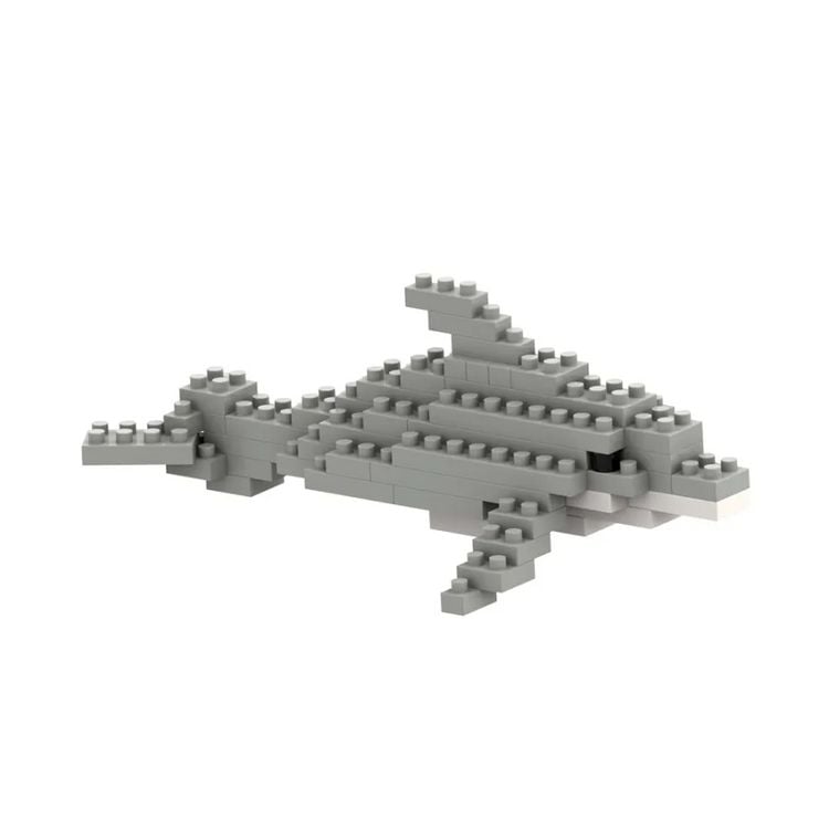 Produktbild: BRIXIES 200028 - Delphin, 3D Konstruktionsbausatz aus Ministeinen, 65Teile