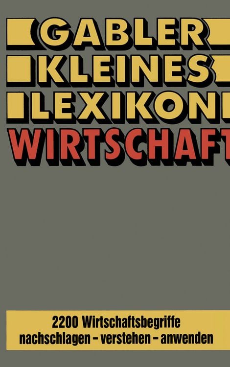 Produktbild: Gabler Kleines Lexikon Wirtschaft