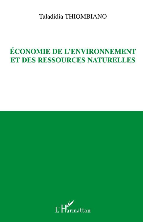 Produktbild: Economie de l'environnement et des ressources naturelles