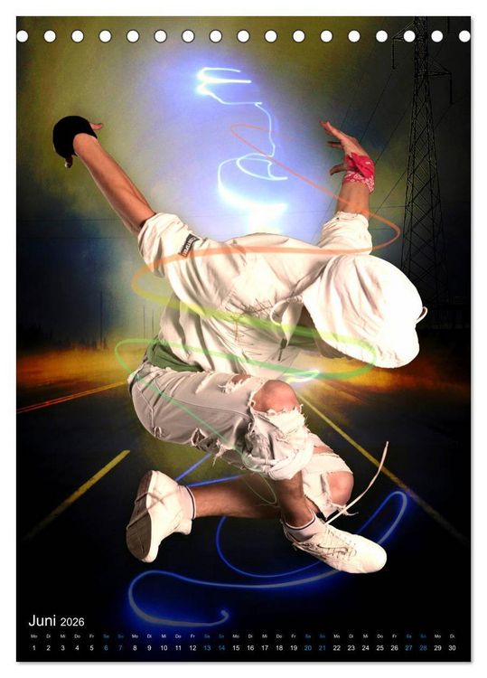 Produktbild: Streetdance - Dynamik pur (Tischkalender 2026 DIN A5 hoch), CALVENDO Monatskalender