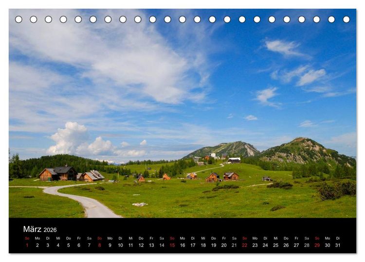Produktbild: Alpen Impressionen (Tischkalender 2026 DIN A5 quer), CALVENDO Monatskalender