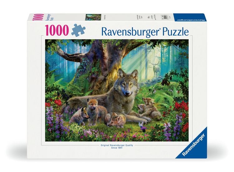 Produktbild: Erwachsenenpuzzle 1000 Teile - W&ouml;lfe im Wald