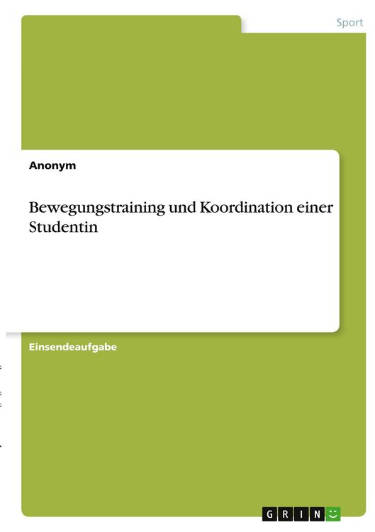 Produktbild: Bewegungstraining und Koordination einer Studentin