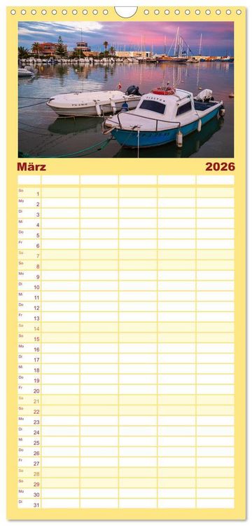 Produktbild: Familienplaner 2026 - Castellon die etwas andere Provinz mit 5 Spalten (Wandkalender, 21 x 45 cm) CALVENDO