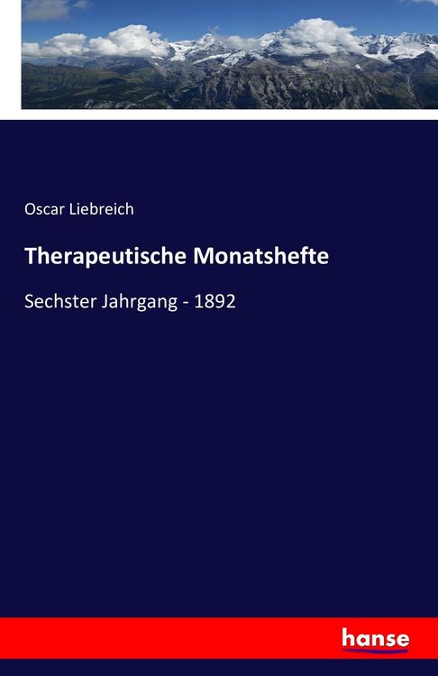 Produktbild: Therapeutische Monatshefte
