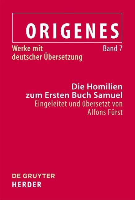 Produktbild: Die Homilien zum Ersten Buch Samuel