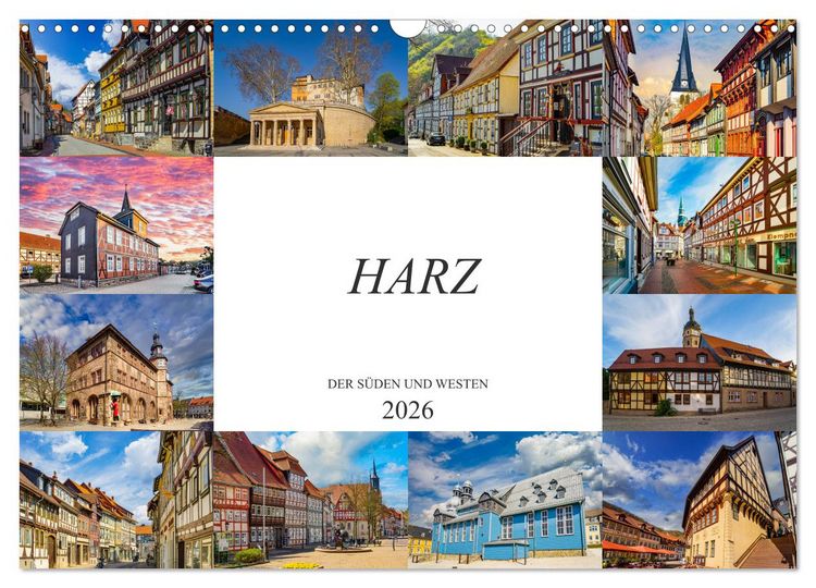 Produktbild: Harz der S&uuml;den und Westen (Wandkalender 2026 DIN A3 quer), CALVENDO Monatskalender