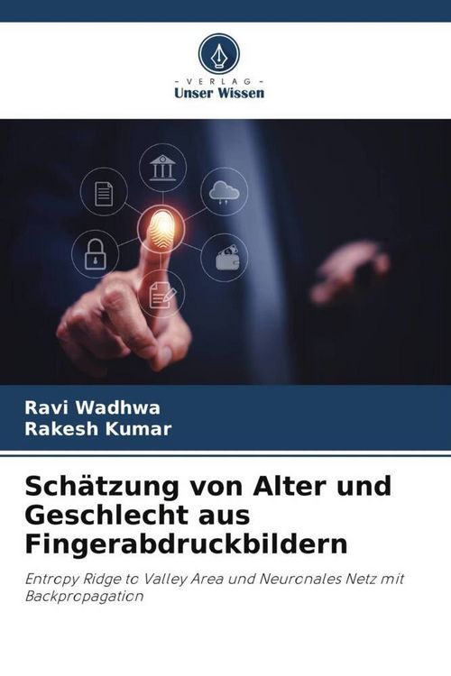 Produktbild: Sch&auml;tzung von Alter und Geschlecht aus Fingerabdruckbildern