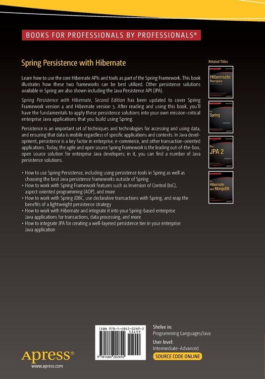 Produktbild: Spring Persistence with Hibernate