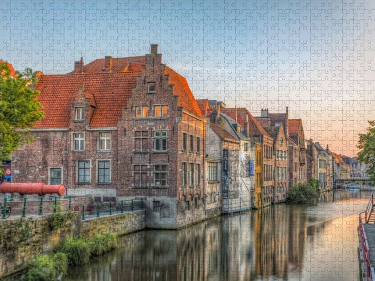 Produktbild: CALVENDO Puzzle Leie, Gent 1000 Teile Lege-Gr&ouml;&szlig;e 64 x 48 cm Foto-Puzzle Bild von Joana Kruse
