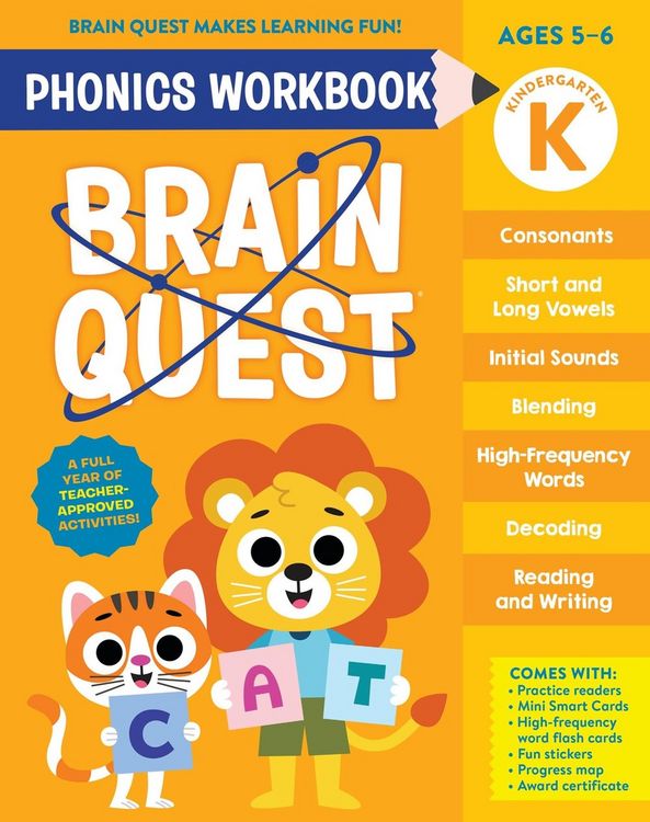 Produktbild: Brain Quest Phonics Workbook: Kindergarten