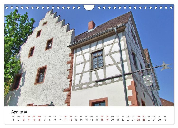 Produktbild: Wiesloch - Spaziergang durch die Altstadt (Wandkalender 2026 DIN A4 quer), CALVENDO Monatskalender