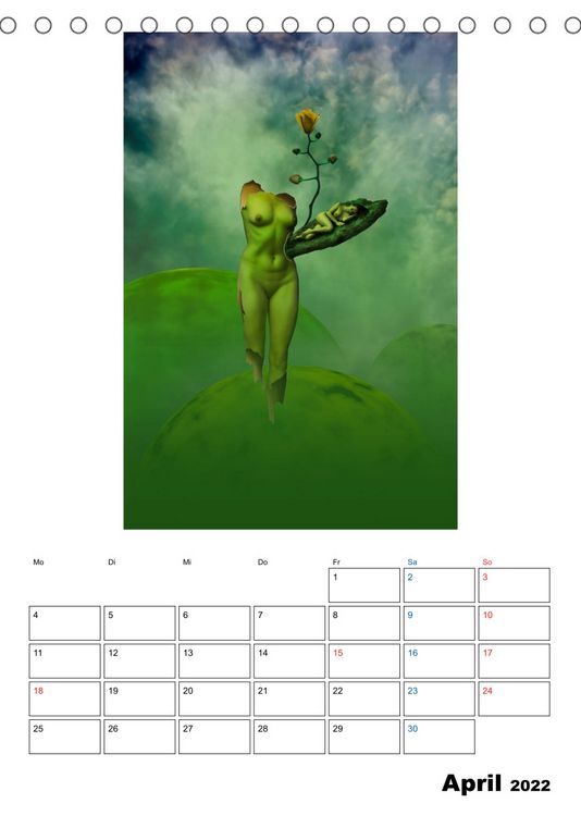 Produktbild: Phantastischer Realismus - Neue Welten (tischkalender 2022 Din A5 Hoch)