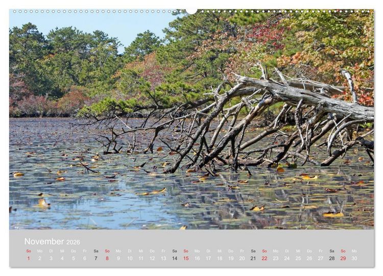 Produktbild: Indian Summer in New England (Wandkalender 2026 DIN A2 quer), CALVENDO Monatskalender