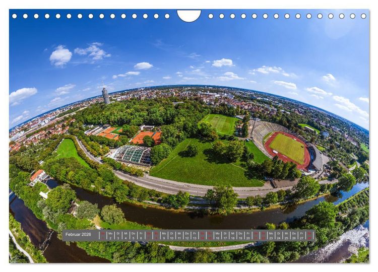 Produktbild: Meine Heimat von oben - Luftbilder von Augsburg (Wandkalender 2026 DIN A4 quer), CALVENDO Monatskalender