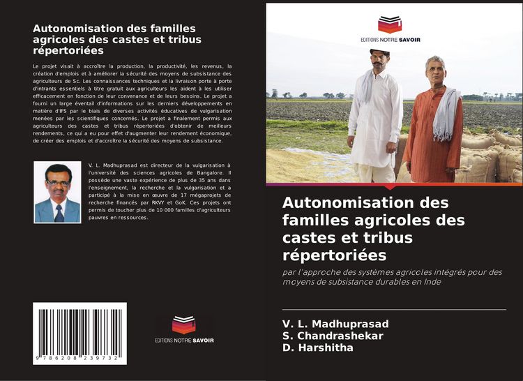 Produktbild: Autonomisation des familles agricoles des castes et tribus r&eacute;pertori&eacute;es