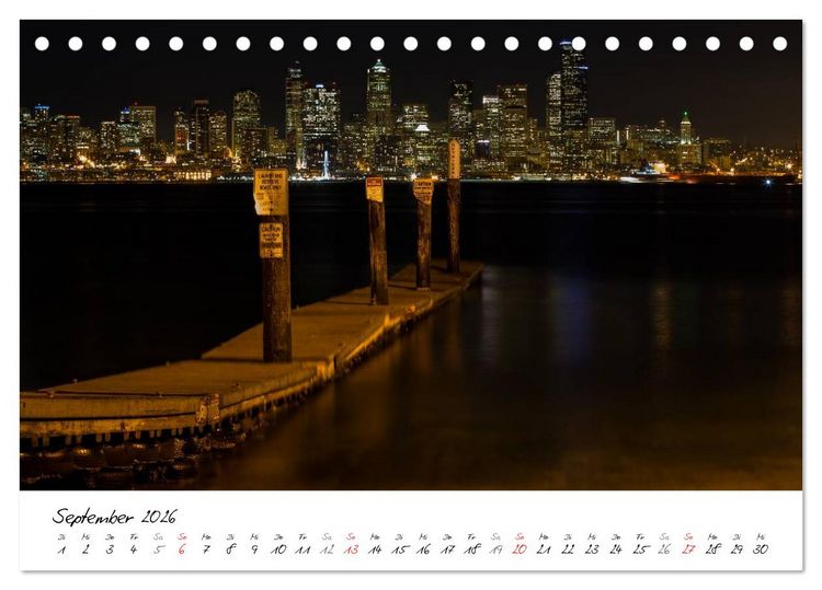 Produktbild: Eine Reise nach Seattle (Tischkalender 2026 DIN A5 quer), CALVENDO Monatskalender