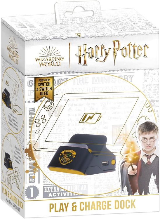 Produktbild: Harry Potter: Dock + Stand - Hogwarts Crest [NSW]