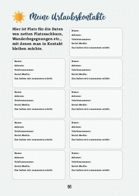 Produktbild: Unterwegs: Camping-Logbuch