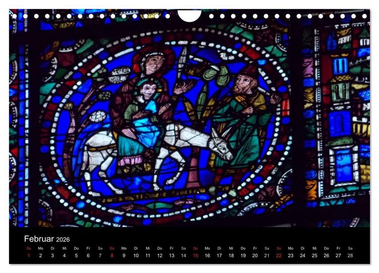 Produktbild: Bilder aus Licht - Notre Dame de Chartres (Wandkalender 2026 DIN A4 quer), CALVENDO Monatskalender