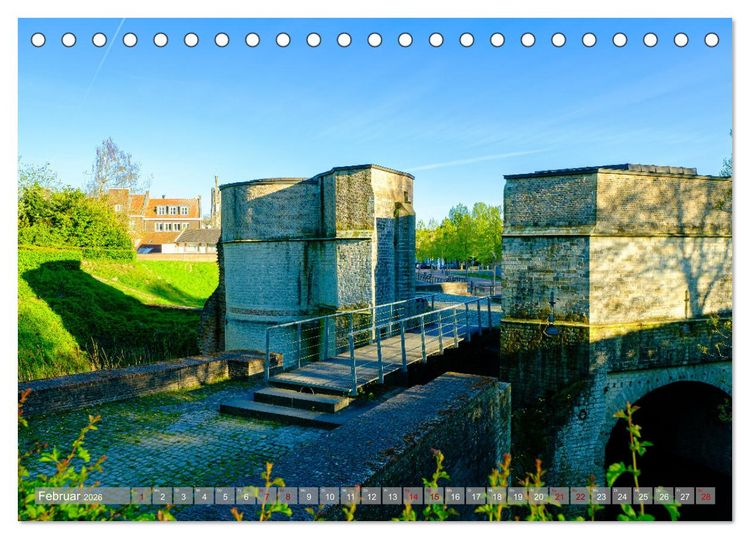Produktbild: Ein Blick auf Hulst in Zeeland (Tischkalender 2026 DIN A5 quer), CALVENDO Monatskalender