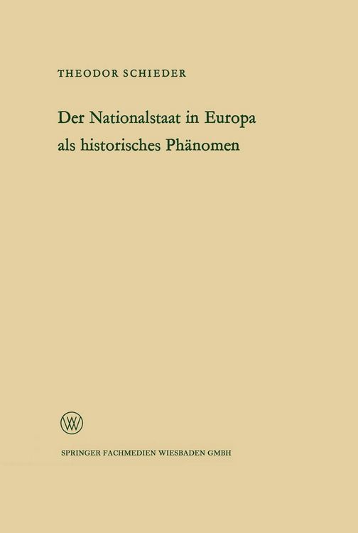 Produktbild: Ansprache des Ministerpr&auml;sidenten Dr. Franz Meyers. Der Nationalstaat in Europa als historisches Ph&auml;nomen