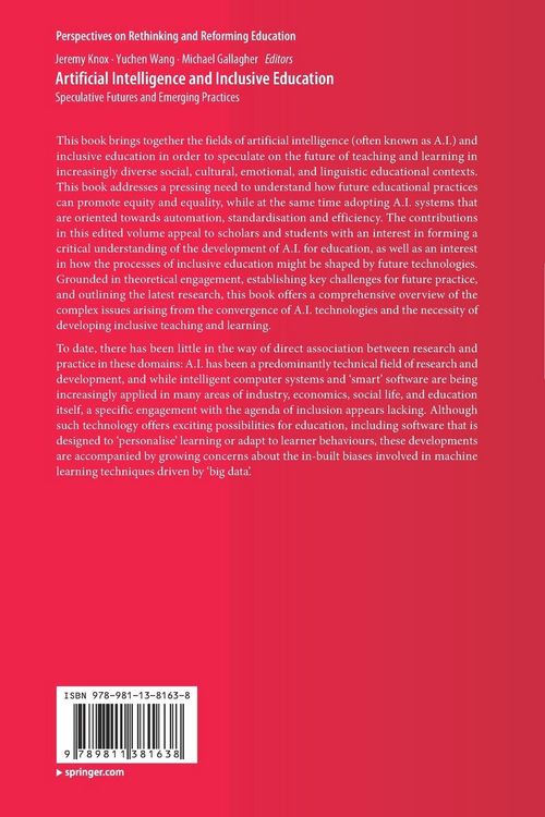 Produktbild: Artificial Intelligence and Inclusive Education