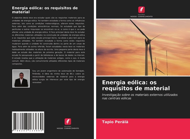 Produktbild: Energia e&oacute;lica: os requisitos de material