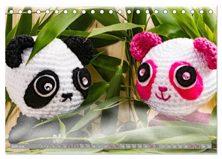 Produktbild: Amigurumi - Die geh&auml;kelte Welt (Tischkalender 2026 DIN A5 quer), CALVENDO Monatskalender