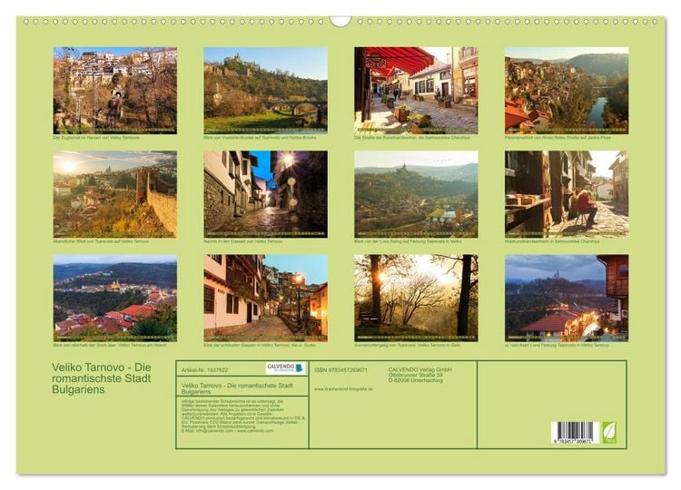 Produktbild: Veliko Tarnovo - Die romantischste Stadt Bulgariens (Wandkalender 2026 DIN A2 quer), CALVENDO Monatskalender