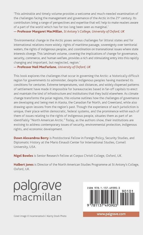 Produktbild: Governing the North American Arctic