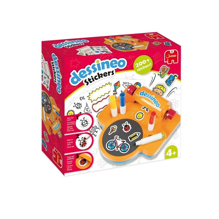 Produktbild: Jumbo 1110100010 - Dessineo Stickers Studio, Zeichnen lernen, Malset