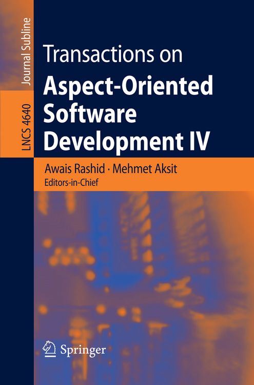 Produktbild: Transactions on Aspect-Oriented Software Development IV