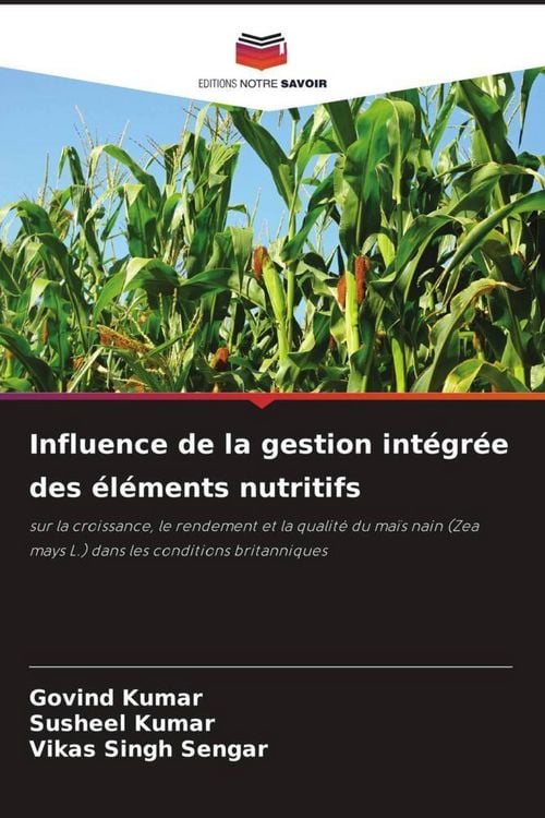 Produktbild: Influence de la gestion int&eacute;gr&eacute;e des &eacute;l&eacute;ments nutritifs
