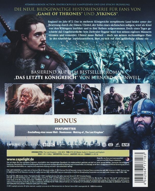 Produktbild: The Last Kingdom - Staffel 1 [3 BRs]