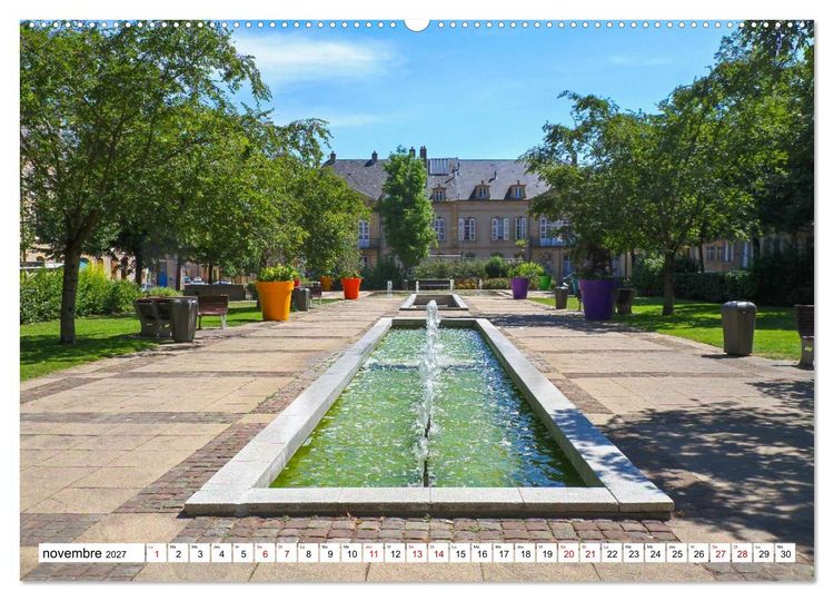 Produktbild: Nancy et Metz &ndash; Tr&eacute;sors uniques en Lorraine (Calendrier mural 2027 DIN A2 vertical), CALVENDO calendrier mensuel