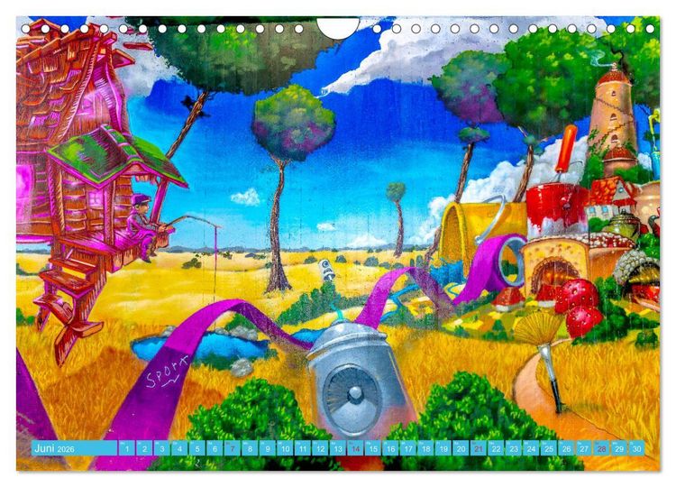 Produktbild: Street art K&ouml;ln Michael Jaster (Wandkalender 2026 DIN A4 quer), CALVENDO Monatskalender