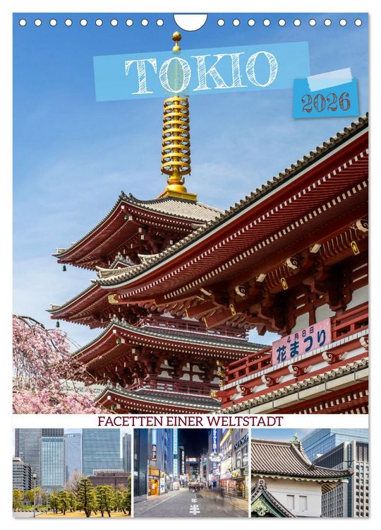 Produktbild: Tokio - Facetten einer Weltstadt (Wandkalender 2026 DIN A4 hoch), CALVENDO Monatskalender