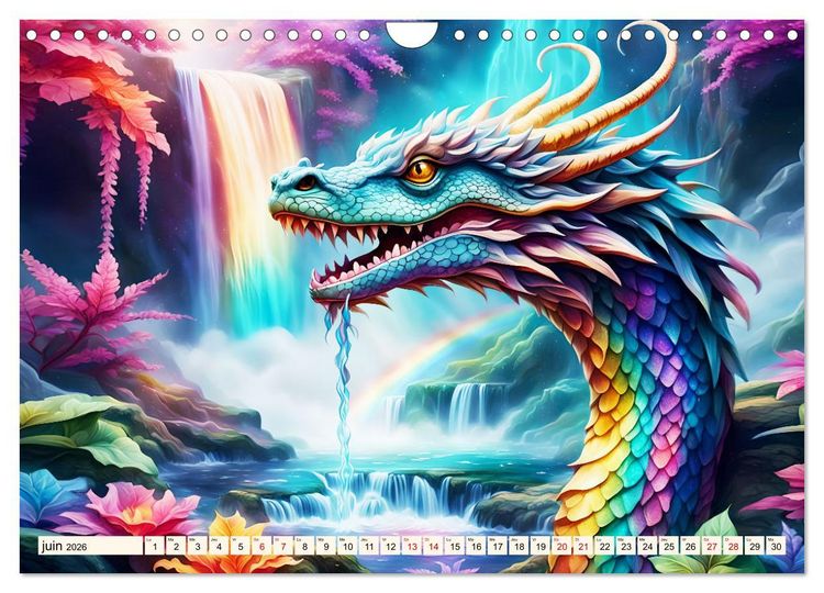 Produktbild: Gardiens mystiques (Calendrier mural 2026 DIN A4 vertical), CALVENDO calendrier mensuel