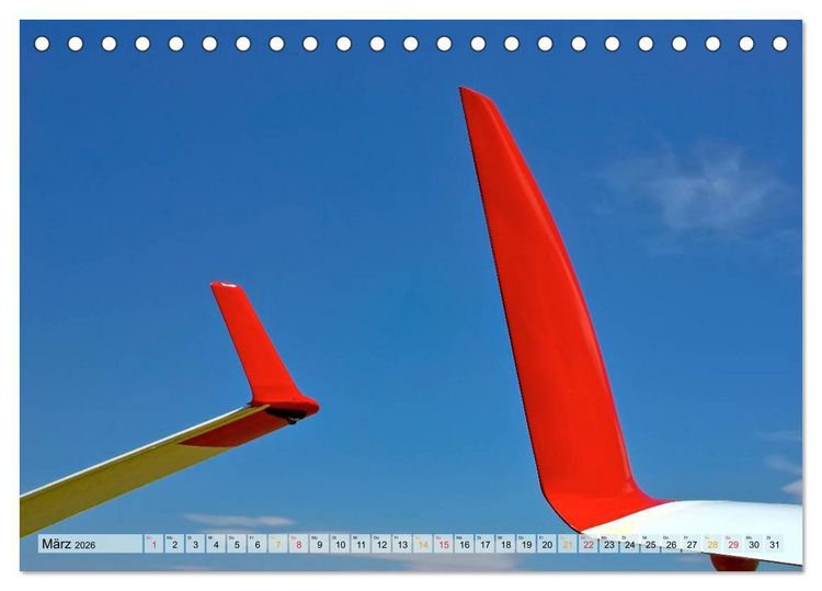 Produktbild: Segelfliegen - wie ein Vogel (Tischkalender 2026 DIN A5 quer), CALVENDO Monatskalender