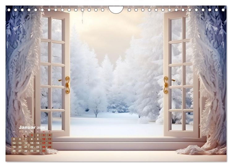 Produktbild: Aus dem Fenster geblickt (Wandkalender 2026 DIN A4 quer), CALVENDO Monatskalender