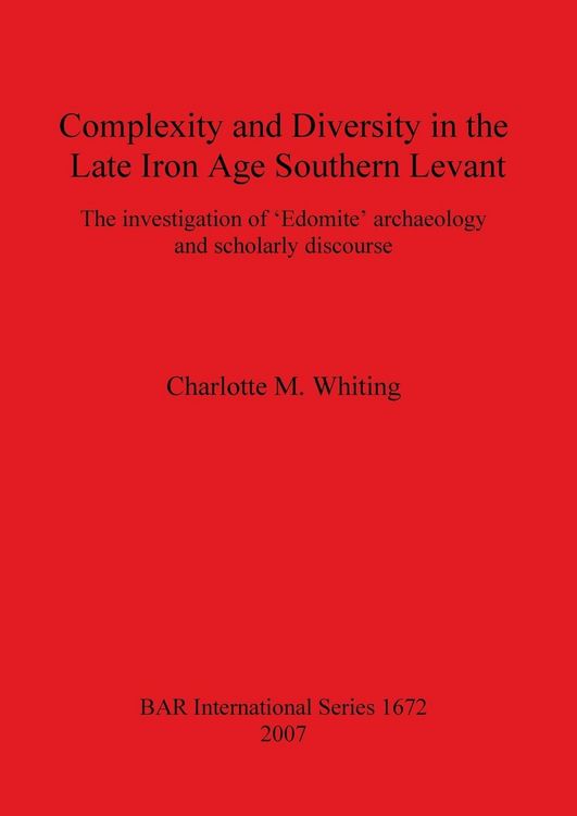 Produktbild: Complexity and Diversity in the Late Iron Age Southern Levant