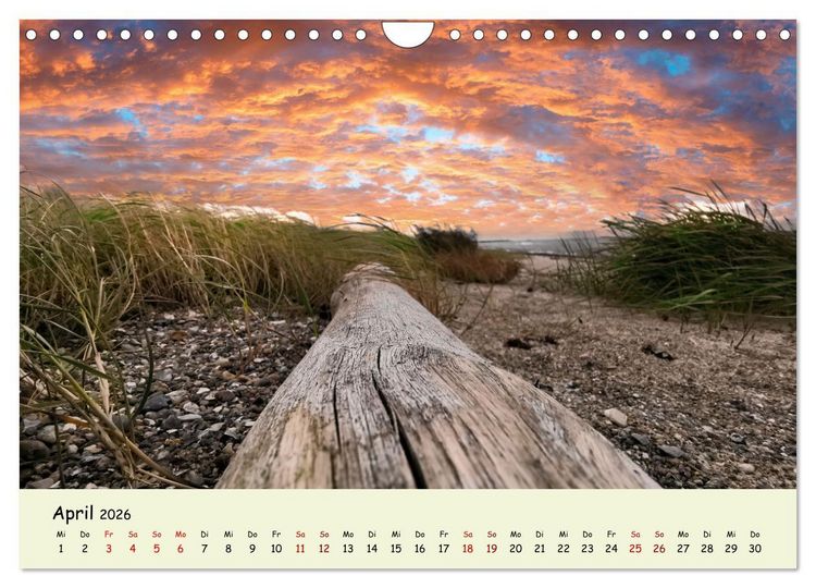Produktbild: Unterwegs in D&auml;nemark von der Nordsee bis zur Ostsee (Wandkalender 2026 DIN A4 quer), CALVENDO Monatskalender