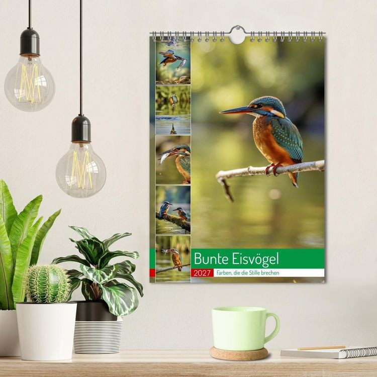 Produktbild: Bunte Eisv&ouml;gel (Wandkalender 2027 DIN A4 hoch), CALVENDO Monatskalender