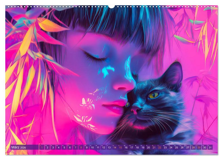 Produktbild: Magische Liebe - Mensch und Tier (Wandkalender 2026 DIN A2 quer), CALVENDO Monatskalender