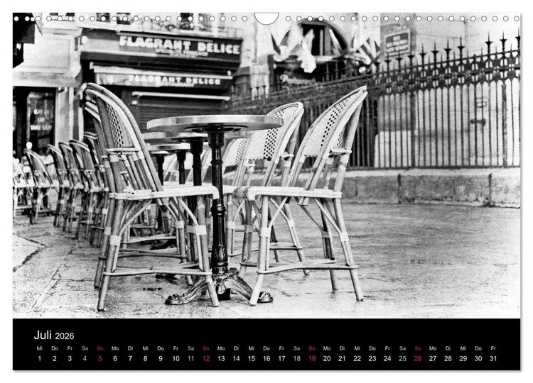 Produktbild: Streifzug durch Paris (Wandkalender 2026 DIN A3 quer), CALVENDO Monatskalender